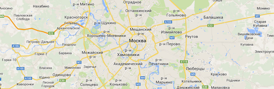 Карта Москвы