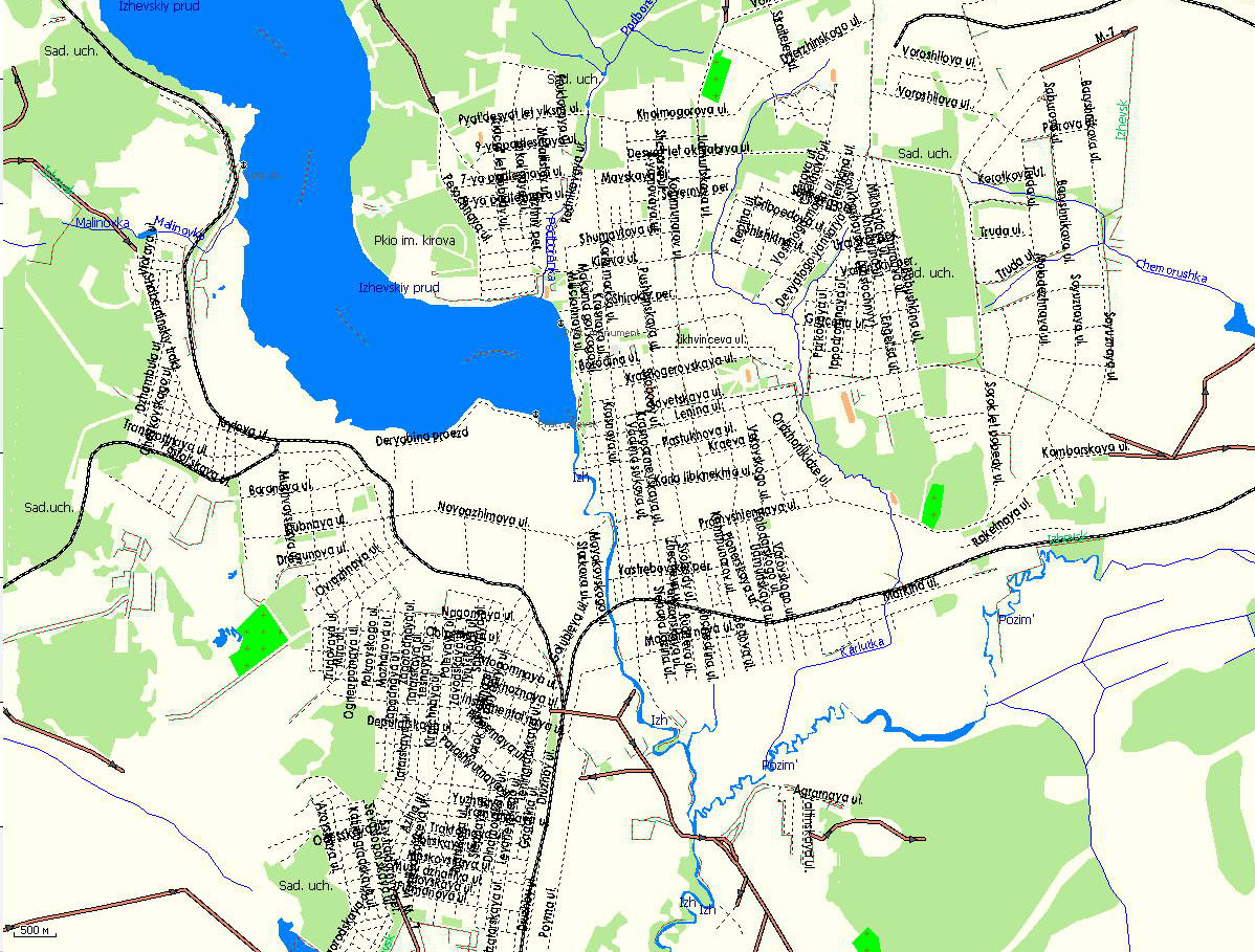 карта Ижевска навигатор