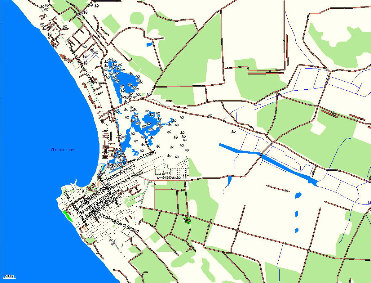 GPS карта г. Новороссийск. Подробная GPS карта Новороссийска для GPSнавигаторов Garmin